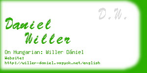 daniel willer business card